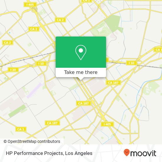 HP Performance Projects map