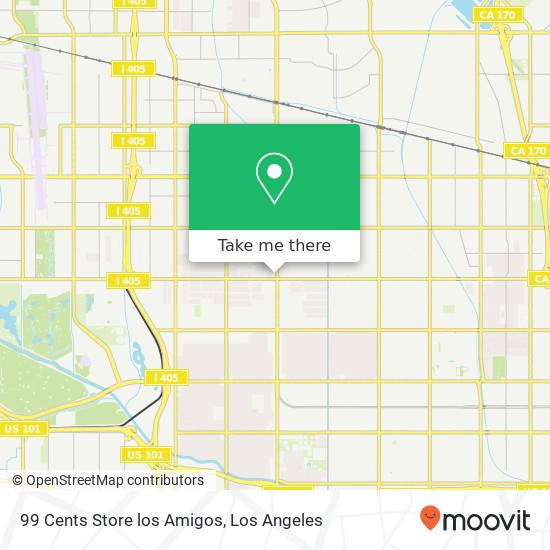 99 Cents Store los Amigos map