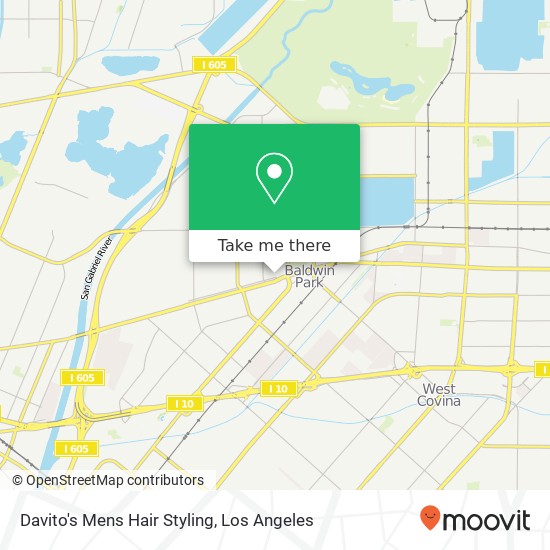 Davito's Mens Hair Styling map