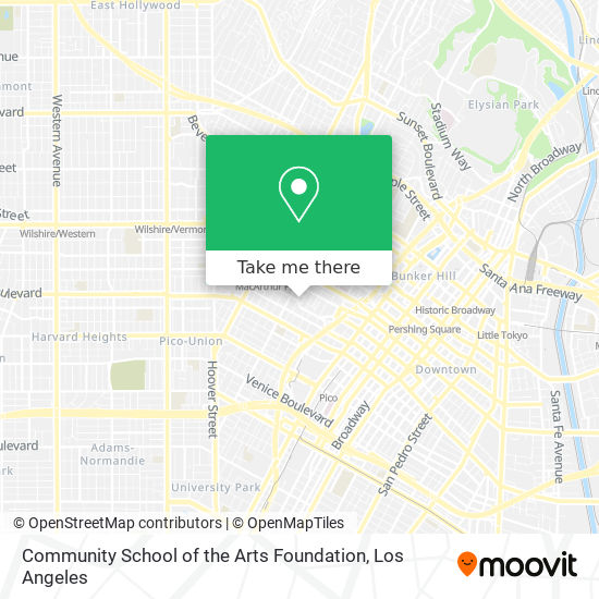 Community School of the Arts Foundation map