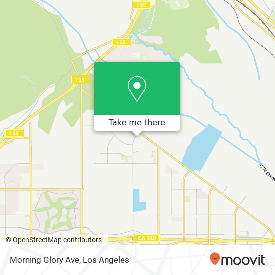 Morning Glory Ave map