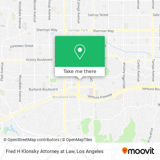 Fred H Klonsky Attorney at Law map