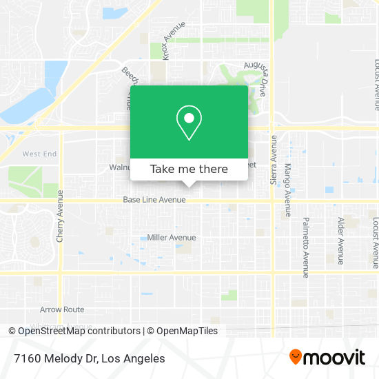 7160 Melody Dr map