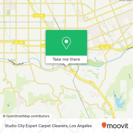 Studio City Expert Carpet Cleaners map