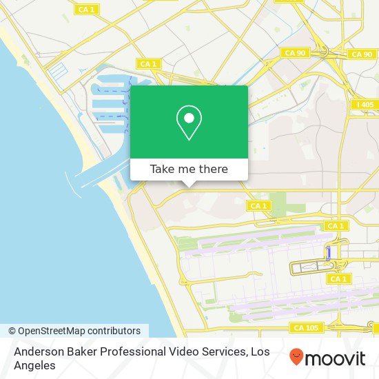 Mapa de Anderson Baker Professional Video Services