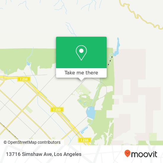 Mapa de 13716 Simshaw Ave