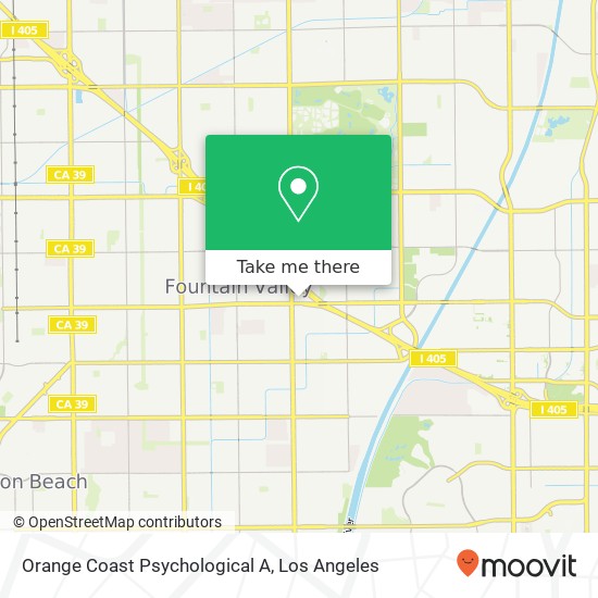 Mapa de Orange Coast Psychological A