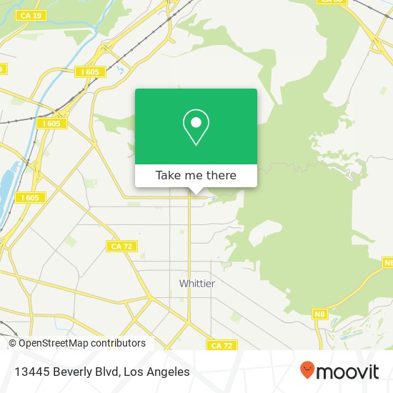 13445 Beverly Blvd map