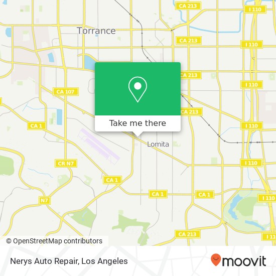 Nerys Auto Repair map