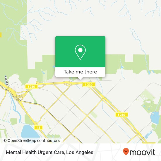 Mental Health Urgent Care map