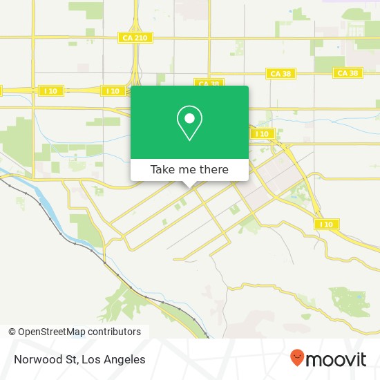 Norwood St map