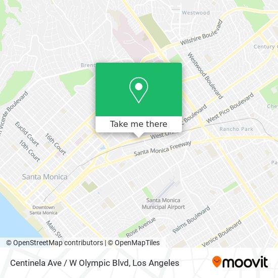 Mapa de Centinela Ave / W Olympic Blvd
