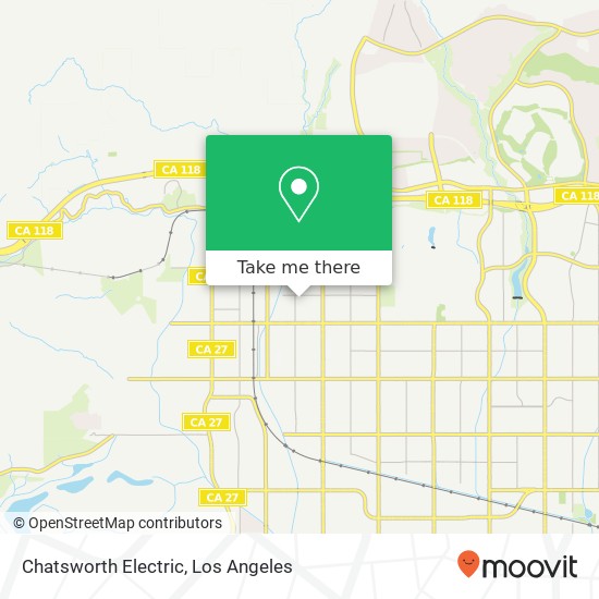 Mapa de Chatsworth Electric