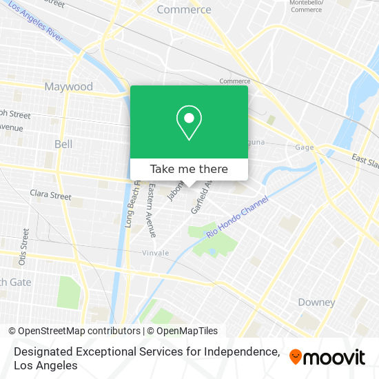 Mapa de Designated Exceptional Services for Independence