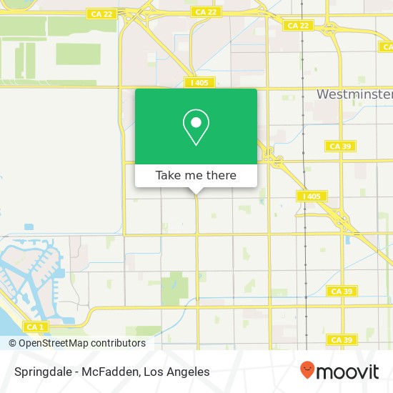 Springdale - McFadden map