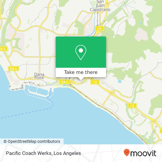 Pacific Coach Werks map
