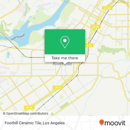 Foothill Ceramic Tile map