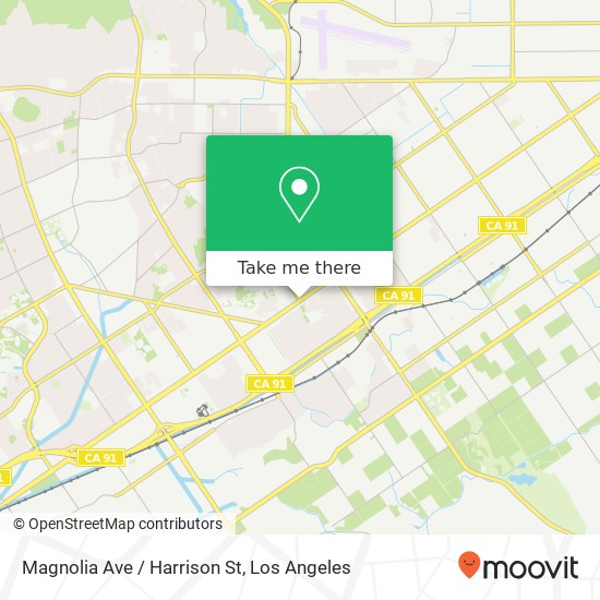 Magnolia Ave / Harrison St map
