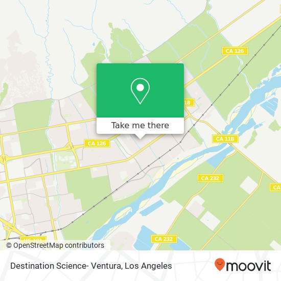 Destination Science- Ventura map