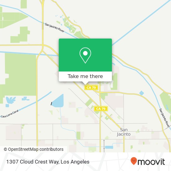 Mapa de 1307 Cloud Crest Way