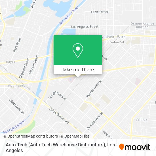 Auto Tech (Auto Tech Warehouse Distributors) map