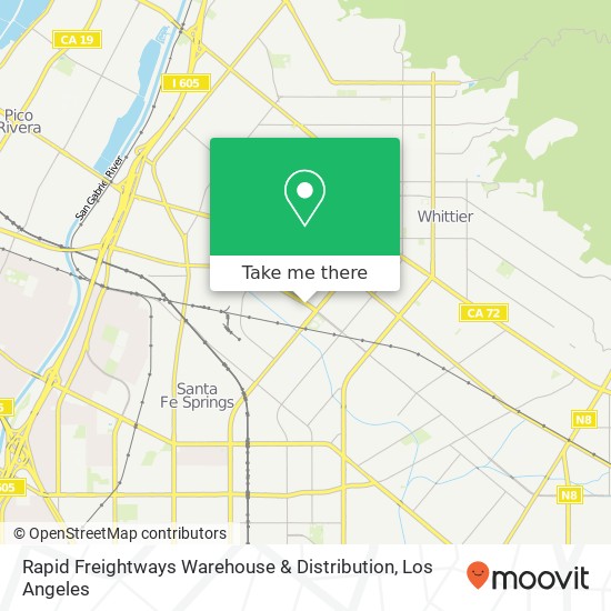 Mapa de Rapid Freightways Warehouse & Distribution