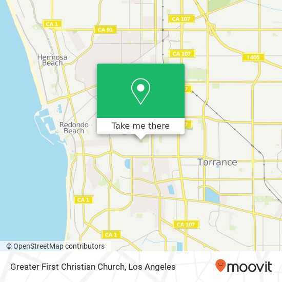 Greater First Christian Church map
