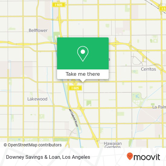 Mapa de Downey Savings & Loan