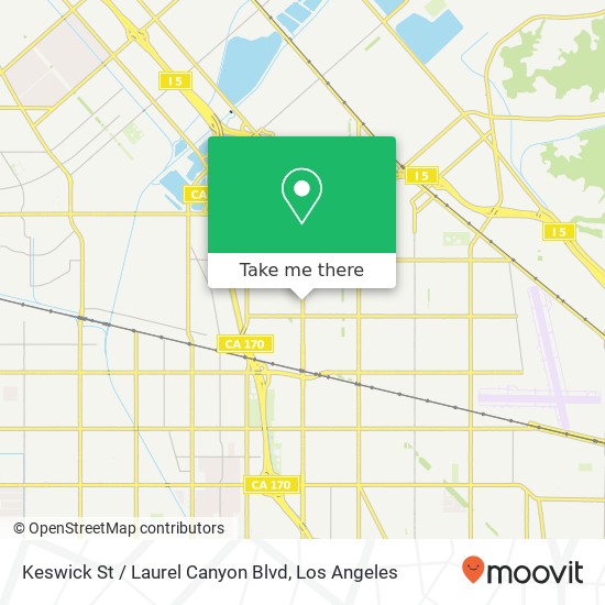 Mapa de Keswick St / Laurel Canyon Blvd