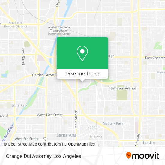 Orange Dui Attorney map