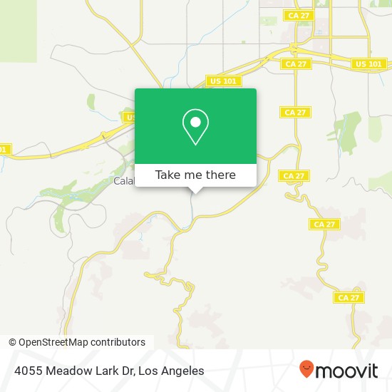 Mapa de 4055 Meadow Lark Dr