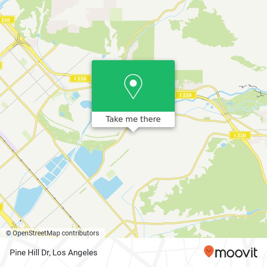 Mapa de Pine Hill Dr
