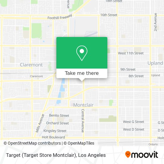Target (Target Store Montclair) map