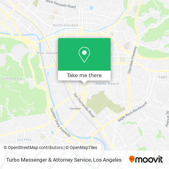 Turbo Messenger & Attorney Service map