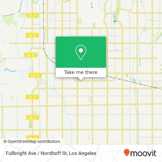 Mapa de Fullbright Ave / Nordhoff St