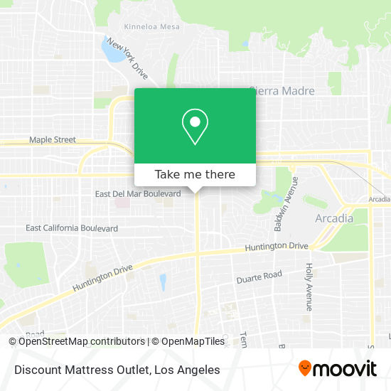 Mapa de Discount Mattress Outlet