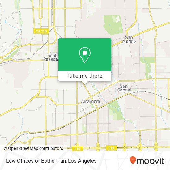 Mapa de Law Offices of Esther Tan