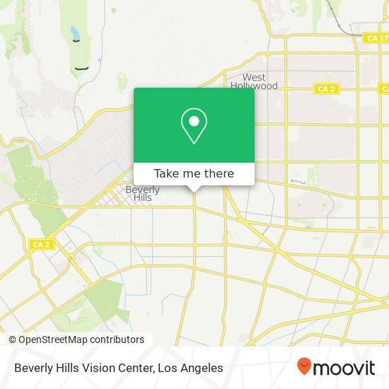Mapa de Beverly Hills Vision Center