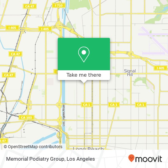 Memorial Podiatry Group map