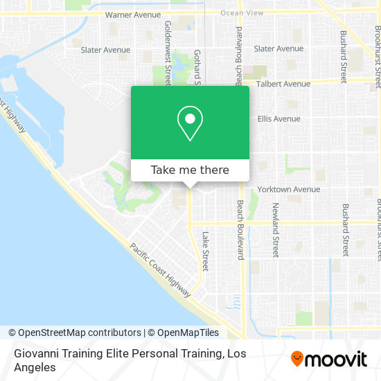 Giovanni Training Elite Personal Training map