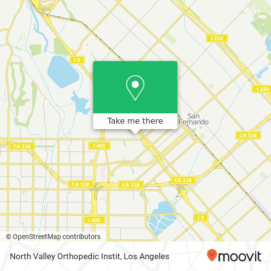 North Valley Orthopedic Instit map