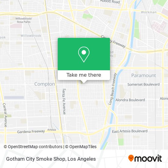 Mapa de Gotham City Smoke Shop