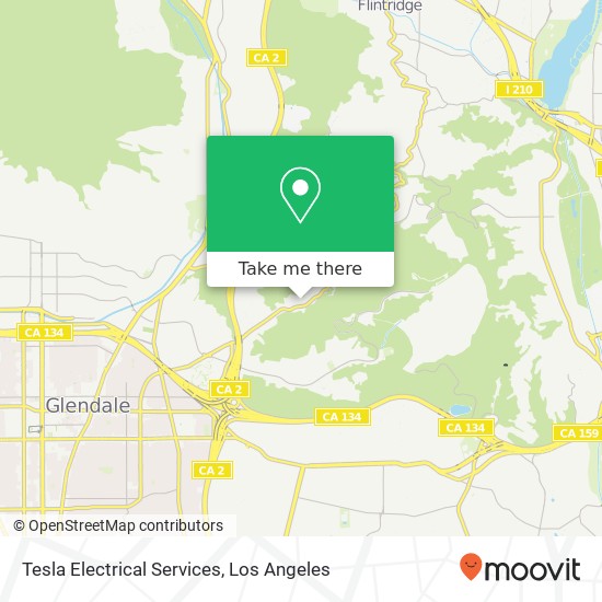 Mapa de Tesla Electrical Services