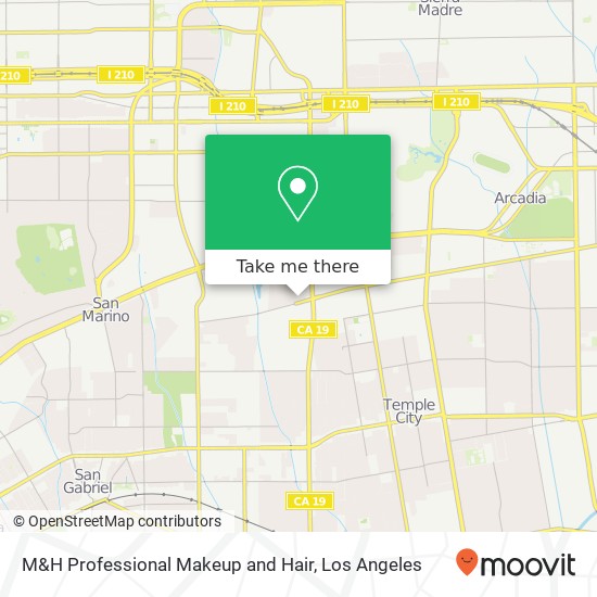 Mapa de M&H Professional Makeup and Hair