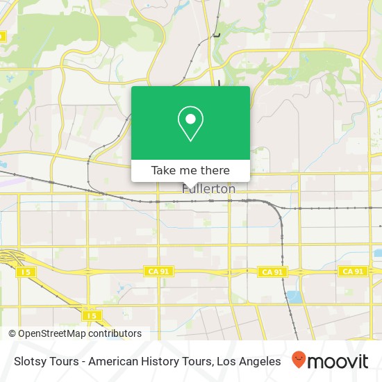 Mapa de Slotsy Tours - American History Tours