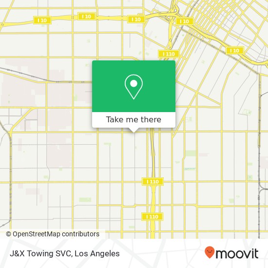 J&X Towing SVC map