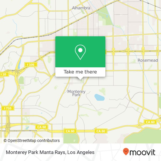 Monterey Park Manta Rays map
