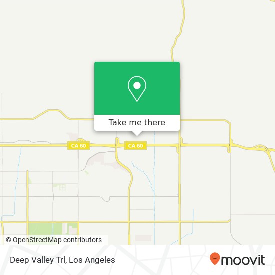 Deep Valley Trl map