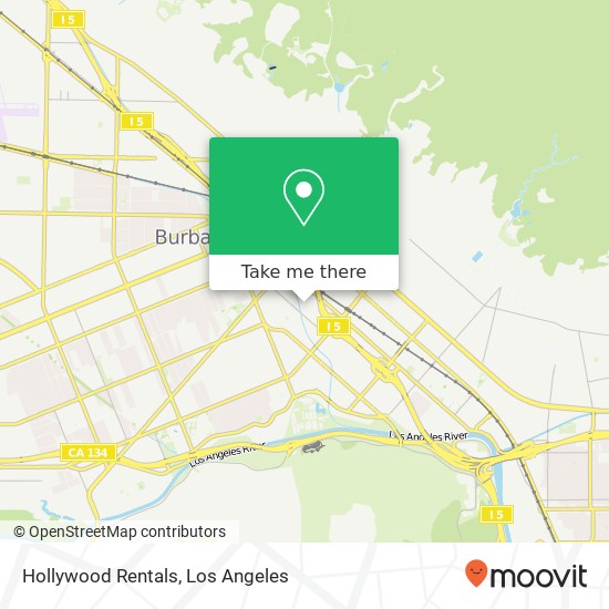 Hollywood Rentals map