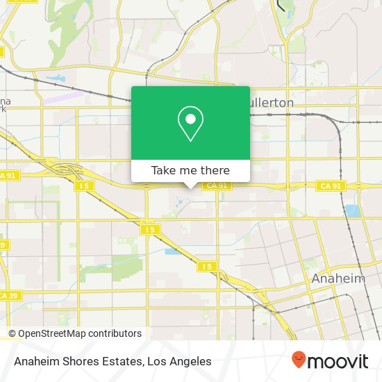 Anaheim Shores Estates map